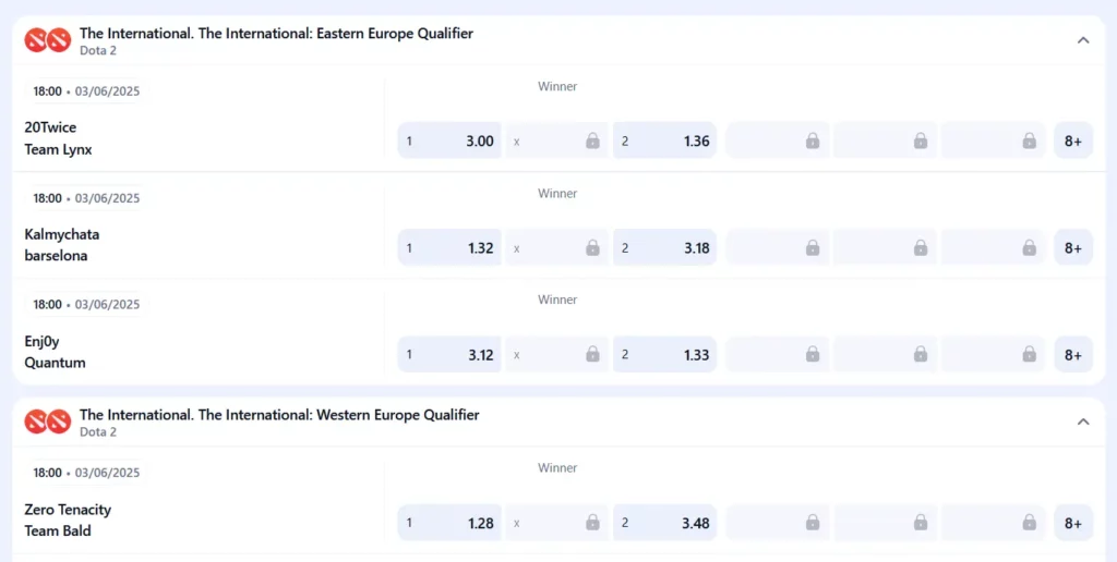 Esports Betting on 1Win