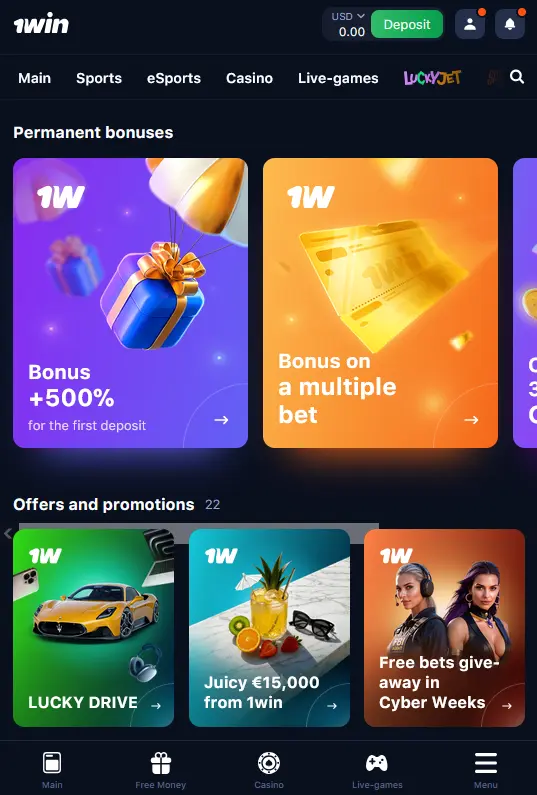 Interface Mobile App