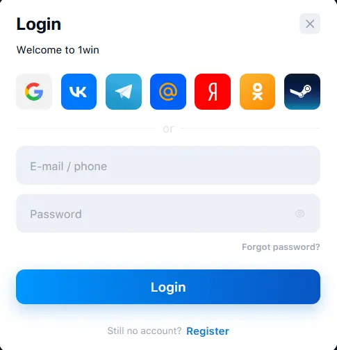 Login 1Win
