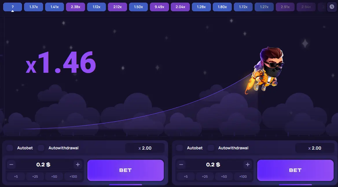 Lucky Jet Interface