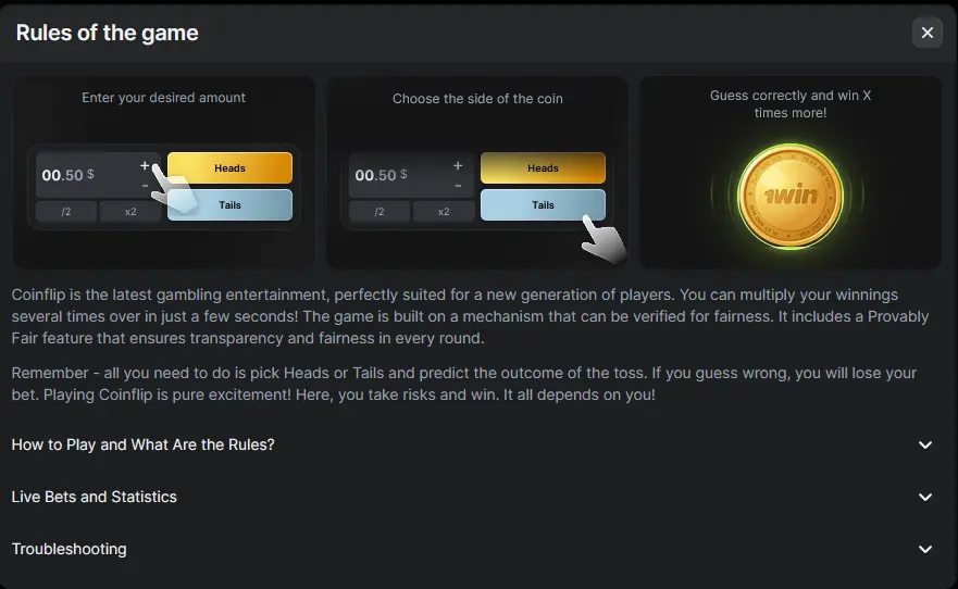 CoinFlip Game Rules CoinFlip Game Rules