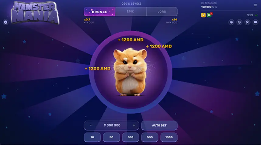 Hamster Mania Game Field