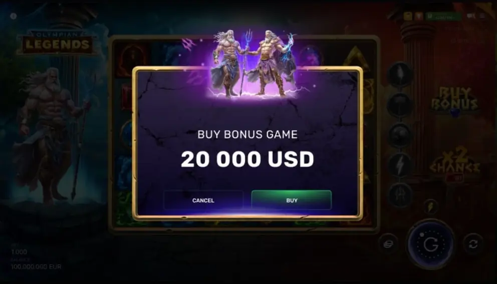 Olympian Legends Buy Bonus Game