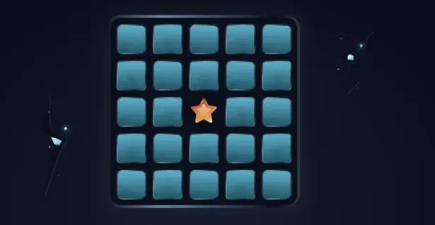 Opening the first cell in Mines Opening the first cell in Mines