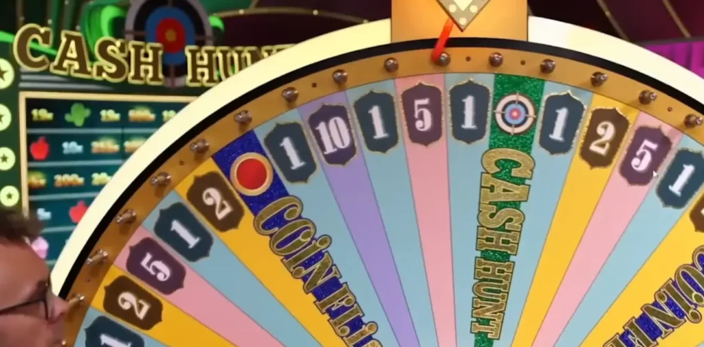 Spinning the wheel in Crazy Time