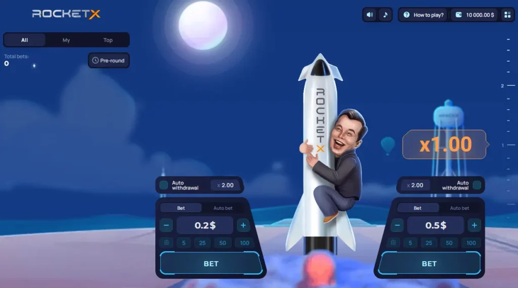 Start Game in RocketX on 1Win Start Game in RocketX on 1Win