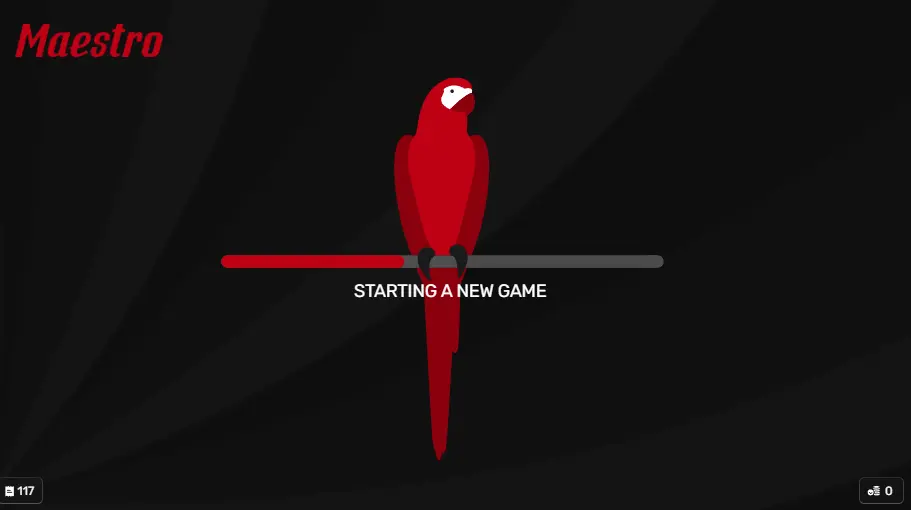 Starting a new game in Maestro